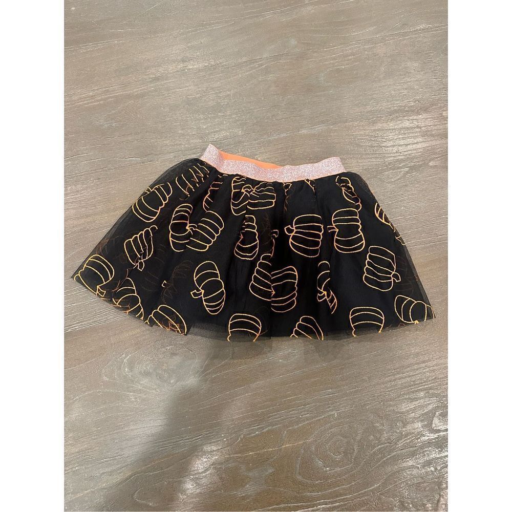 Pumpkin tulle tutu skirt - 4/5 xs-Halloween - black/orange - cat & jack